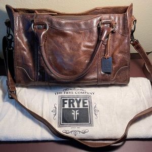 FRYE Melissa Satchel, dark brown